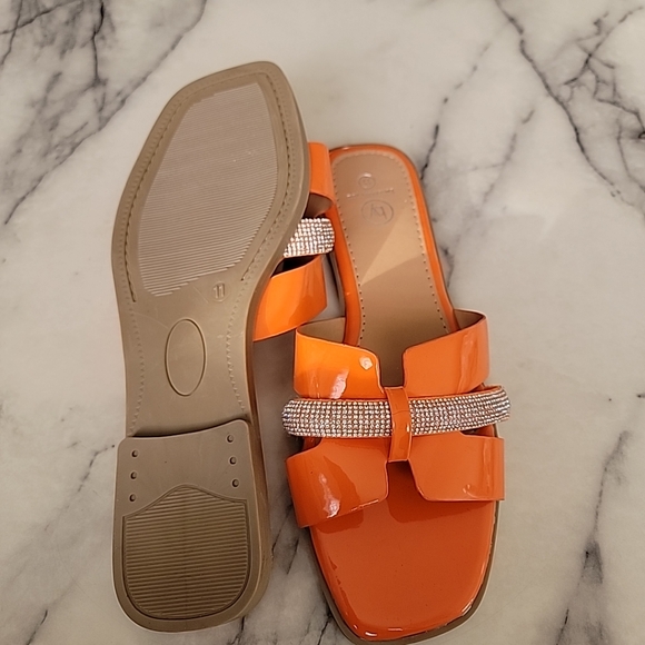 Beautifully You Fashion Flats Women's Size 11 Orange - Picture 4 of 7